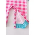 thumbnail image 2 of Honeydew USA Pink Check Pumpkin Truck Applique Baby Romper Cotton, 2 of 5