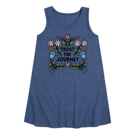 

Instant Message - Trust The Journey - Toddler & Youth Girls A-line Dress