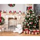 thumbnail image 2 of ABPHQTO 150x220cm árbol de Navidad telón de fondo fotografía ladrillo blanco chimenea fondo para recién nacido Navidad foto estudio fondo, 2 of 2