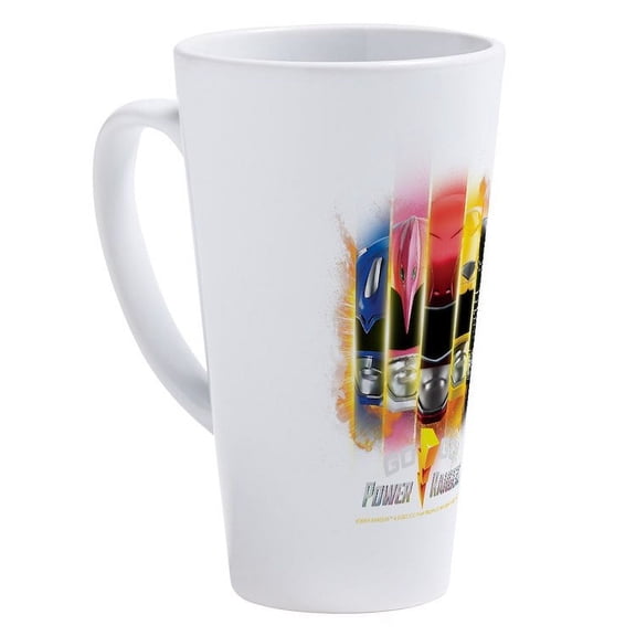 CafePress - Go Go Power Rangers! - 17 Oz White Ceramic Latte Mug