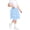 Light Blue, variant on Children's Half Skirt Spring New Children's Korean Version Solid Color Cake Yarn Skirt Girls' Western Half Skirt Yarn Short Skirt