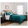 thumbnail image 3 of KITYDALK Premium Velour Velvet Duvet Cover Set - Duvet Cover (104” x 90”) & 2 Pillow Shams (20” x 36”) - 3-Piece Set - Deep Teal, King Size, 3 of 8