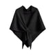 thumbnail image 1 of Chal envolvente para mujer, regalo acogedor, suéter con hombros descubiertos, chal, bufanda suave para invierno Negro, 1 of 8