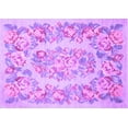 thumbnail image 1 of Ahgly Company Indoor Rectangle Medallion Purple French Area Rugs, 2' x 5', 1 of 4