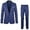 Blue, variant on Valora Men's Suit Explore Modern Business and Fashion Slim Fit Color Classic Leisure Two Piece Set for Versatile Black 2XL