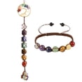thumbnail image 1 of Set de pulseras de cristal iStone de 7 chakras con adorno colgante, 1 of 7