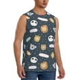 thumbnail image 2 of Daiia Cartoon Animals Printed Men's Tank Tops,Casual Soft Sleeveless Gym Muscle Shirts Bodybuilding Tee-Large, 2 of 8