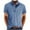 Light Blue, variant on AHTJRT Men's Fashion Short Sleeve Shirt Splice Button Collar Regular Fit Tshirt Pocket Wine S