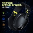 thumbnail image 3 of Siivton Wireless Gaming Headset for PS5/PS4/PC/Switch, 2.4GHz & Bluetooth 5.3 USB Headphones with Microphone, Ergonomic Design (Black), 3 of 8