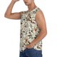 thumbnail image 3 of Fotbe Mushroom Garnish Men's Camiseta sin Mangas Estampada para Hombres, Playera Casual para Gimnasio, Entrenamiento, Playa-XX-Large, 3 of 7