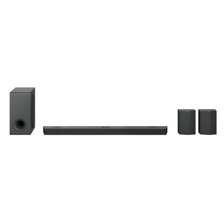 LG - 9.1.5 Channel Soundbar with Wireless Subwoofer, Dolby Atmos and DTS:X - Black