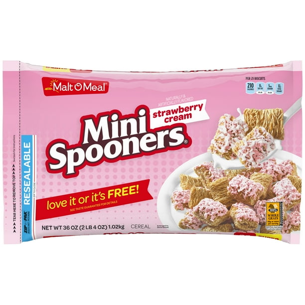 MaltOMeal Strawberry Cream Mini Spooners® Whole Grain Breakfast