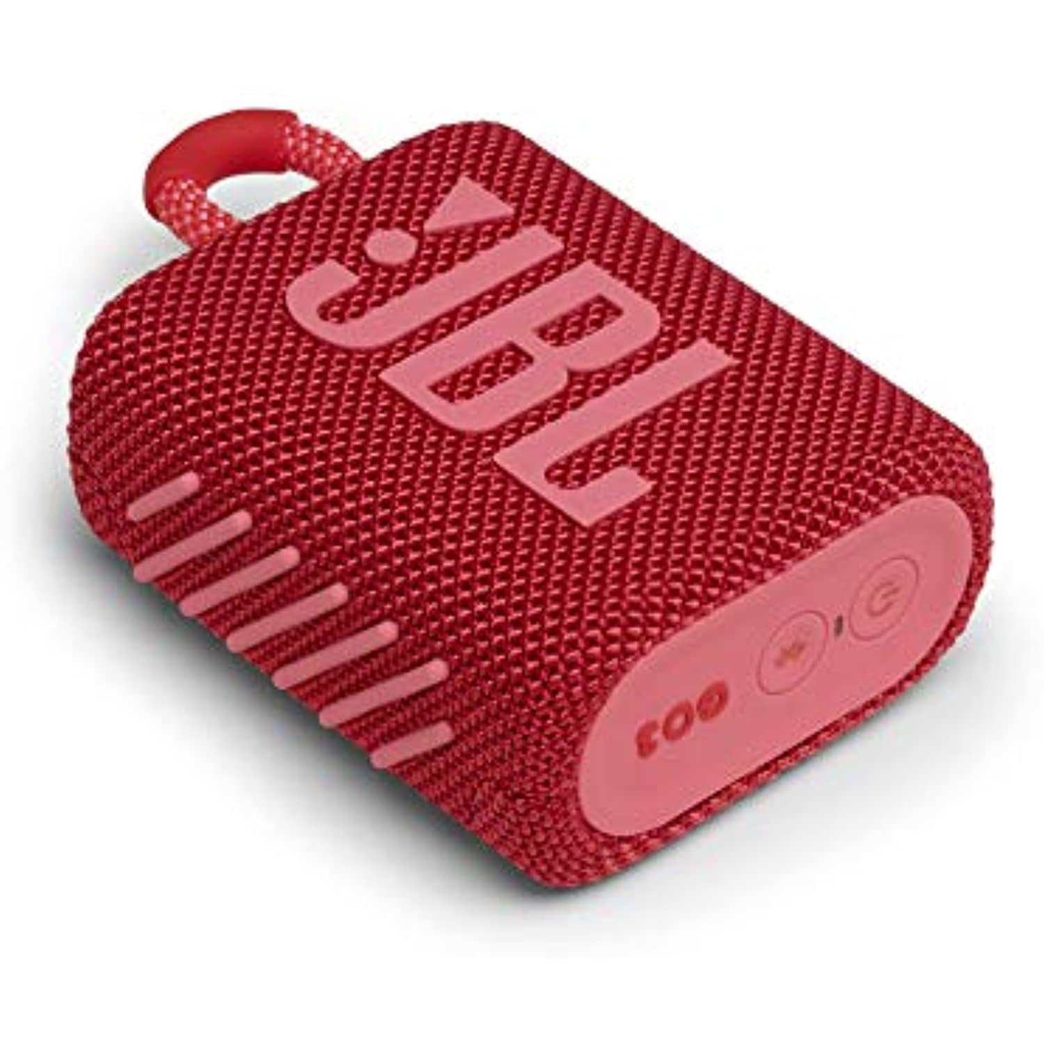 Restored JBL Go 3: Portable Speaker with Bluetooth, Builtin Battery, Waterproof and Dustproof Feature Red (JBLGO3REDAM) (Refurbished)