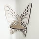 thumbnail image 4 of Estantería colgante esquinera, soporte de pared, rack de decoración, estilo moderno, para cocina, alta capacidad, metal resistente, diseño 2 niveles, para hogar, fácil instalación, 4 of 6