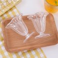 thumbnail image 3 of OULII 2pcs Mini Tea Cups Transparent Plastic Miniature Scene Decor for Playtime, 3 of 8