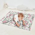 thumbnail image 2 of Pioneer Flower Floral Print Pattern Blanket,Comfortable Soft Lamb Wool Throw Blanket,All Season,Warm Lightweight Blankets for Sofa Bed Couch Living Room Chair,30"x40", 2 of 4