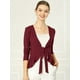 thumbnail image 2 of Cardigan Dobladillo Rizado RebeDe Punto Frente De CorbaPaMujeres borgoS, 2 of 6