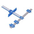 thumbnail image 2 of Guía de perforación ajustable portátil para gabinetes, plantilla para herrajes, localizador de perforaciones para manijas de puertas y cajones, 2 of 12