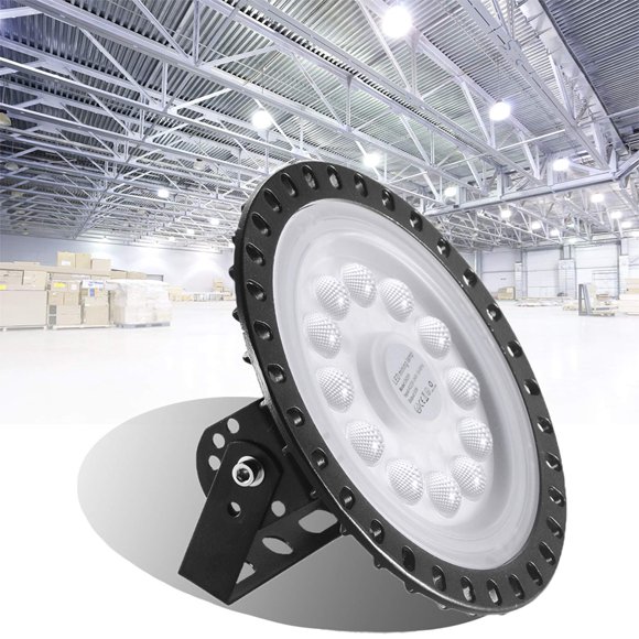 Sararoom 50W 110V UFO LED Commercial Bay Light No Plug, FCC Listed, LED High Bay Light 5000 Lumen 6500K Daylight White LED Shop Light for Factory Warehouse Workshop Garage