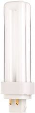 SATCO PL TYPE COMPACT FLUORESCENT LAMP, T4, DUAL TUBE, 13 WATTS, 4100K, 82 CRI, G24Q-1 BASE