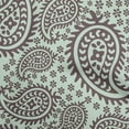 thumbnail image 1 of oneOone Polyester Spandex Gray Fabric Asian Paisley Craft Projects Decor Fabric Printed By The Yard 56 Inch Wide, 1 of 4