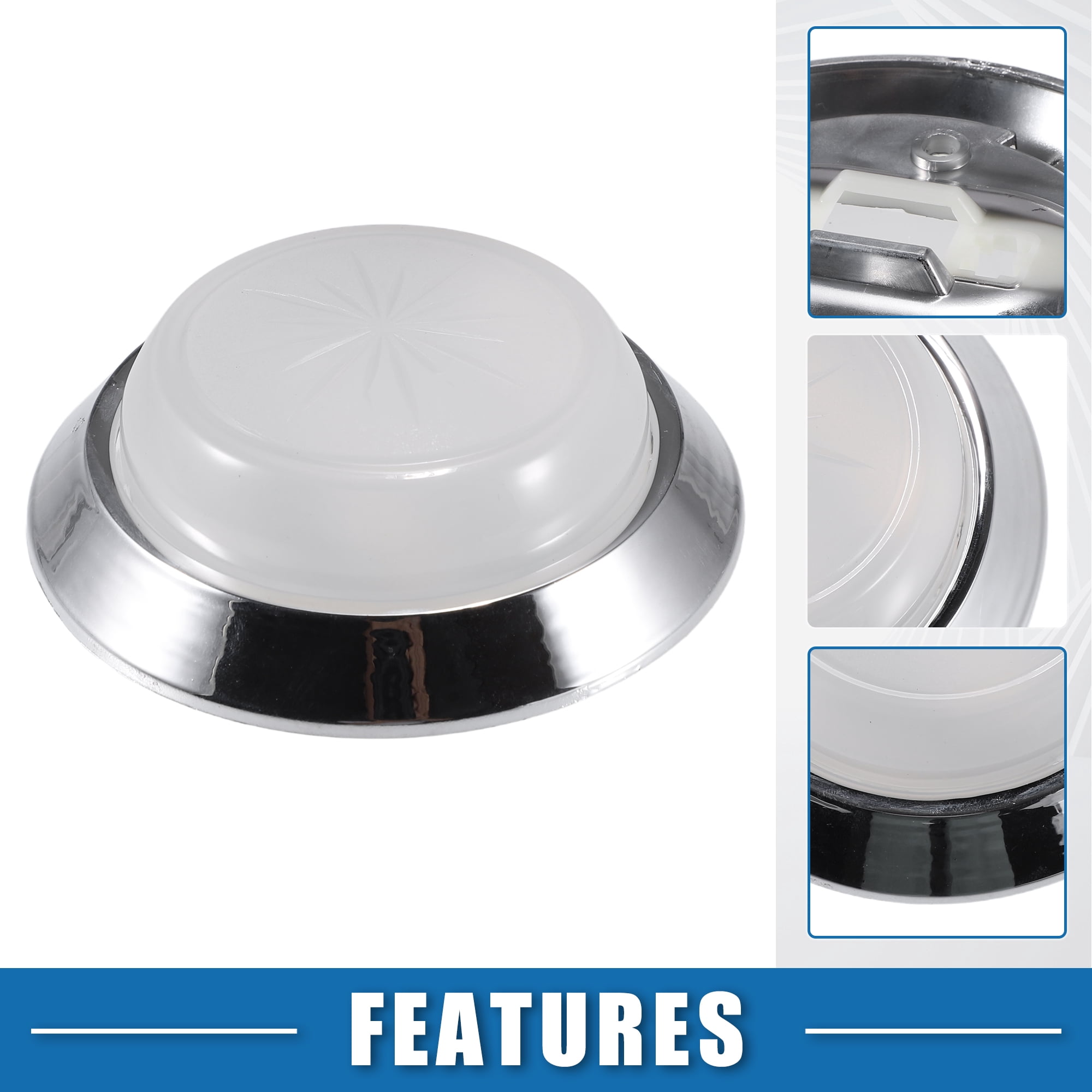 Unique Bargains Car Round Dome Light Base Lens Lamp Cover for Chevy Camaro 70-81