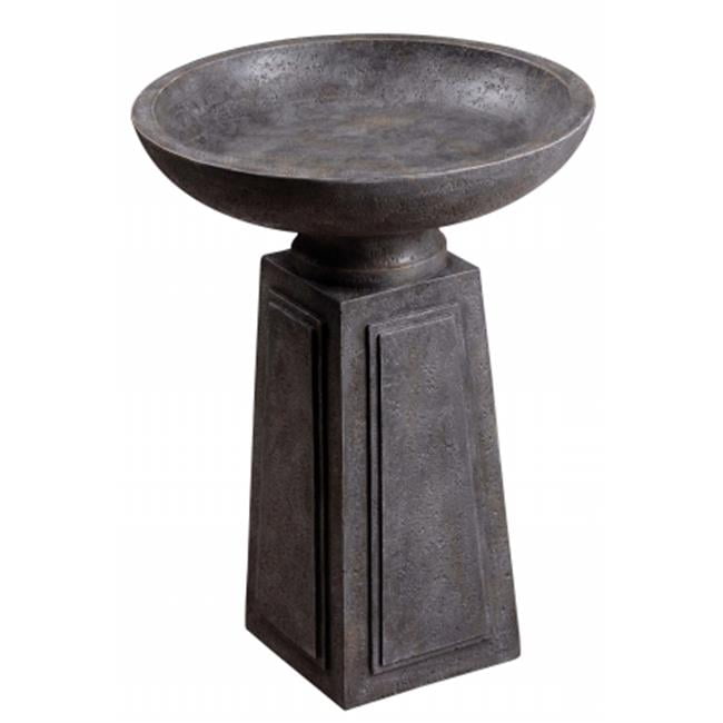 Kenroy Home 50023CON Podium Outdoor Birdbath, Concrete by Kenroy Home