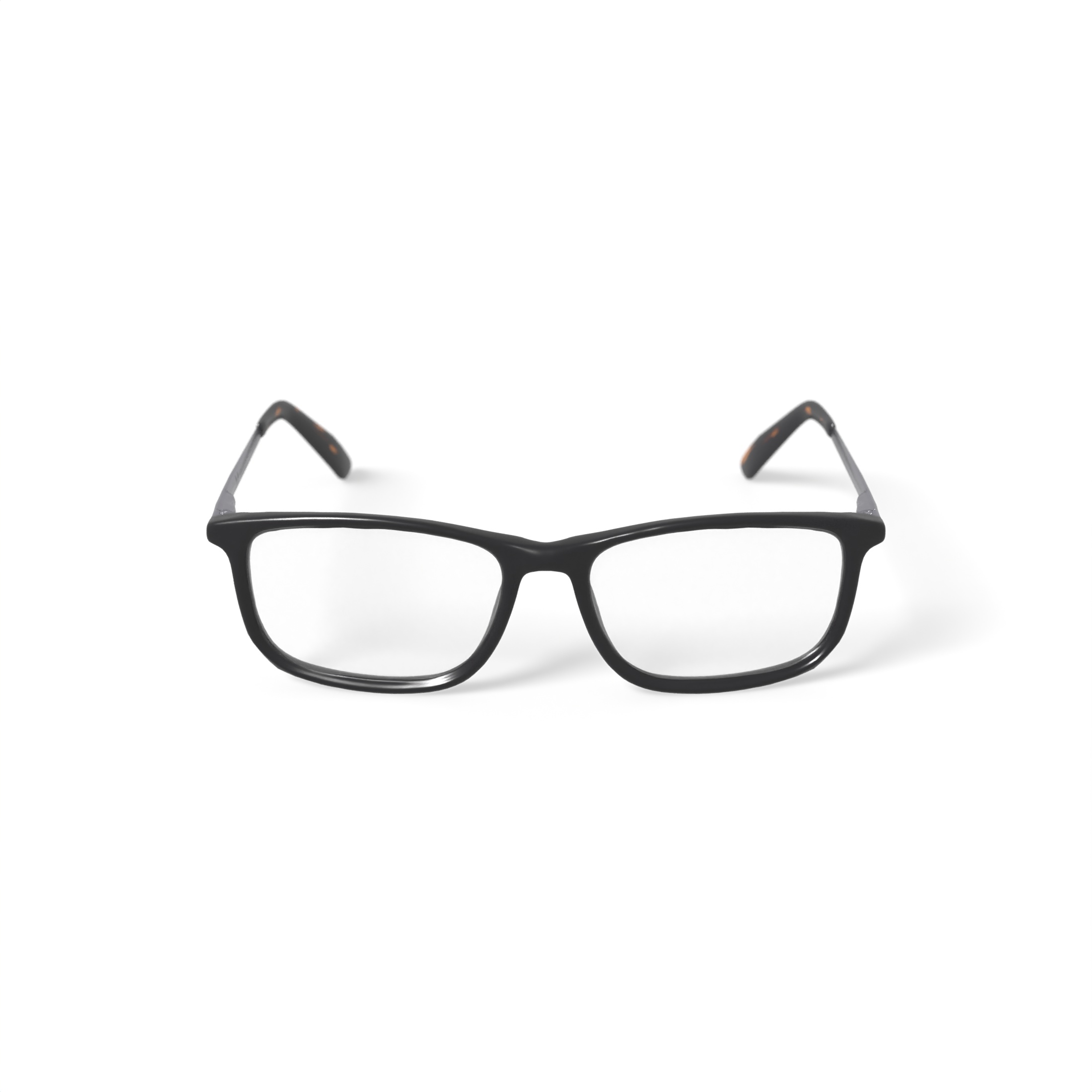 M America Men's MU116 Square Prescription Eyeglasses with Case, Brown