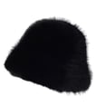 thumbnail image 4 of Sombrero de pescador para mujer, versátil, elegante y resistente al viento para climas fríos. Negro, 4 of 9