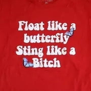 Float Like A Butterfly Women's Plus Graphic Print T-Shirt Plus Size 1X