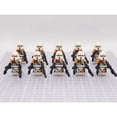 thumbnail image 1 of Set de 10 Figuras de Soldados de Asalto Aéreo, Minifiguras Militares de Bloques de Construcción, 1 of 5