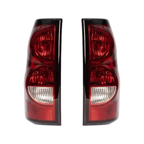 Tail Light Set 2 Piece - Compatible with 2004 - 2006 Chevy Silverado 2500 HD 2005