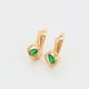 thumbnail image 5 of Aretes Dama Rombo Gota Swarovksi Esmeralda Oro 18K Laminado dorado Unitalla, 5 of 6