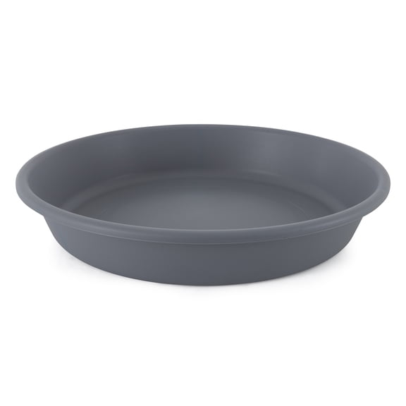 The HC Companies 21 In Planter Saucer for Classic Pot Containers, Warm Gray
