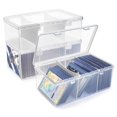 thumbnail image 1 of Caja de almacenamiento de tarjetas coleccionables Ngdiluxury con 2 divisores (paquete de 2), 1 of 7