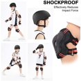 thumbnail image 6 of CoastaCloud Adjustable Skateboard Skate Helmet with Protective Gear Knee Pads Elbow Pads Wrist Pads for kids child Outdoor Sports, BMX, Skateboard, Bike, Roller, Protective Gear Set Black, 6 of 7