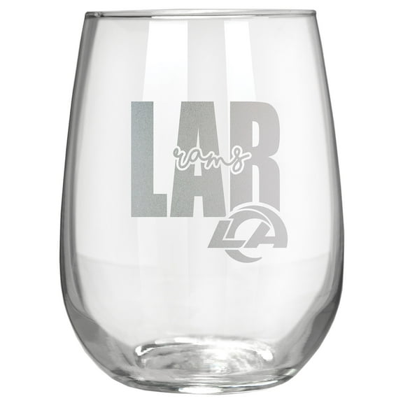 Los Angeles Rams Etched 17oz. City Stemless Wine Glass