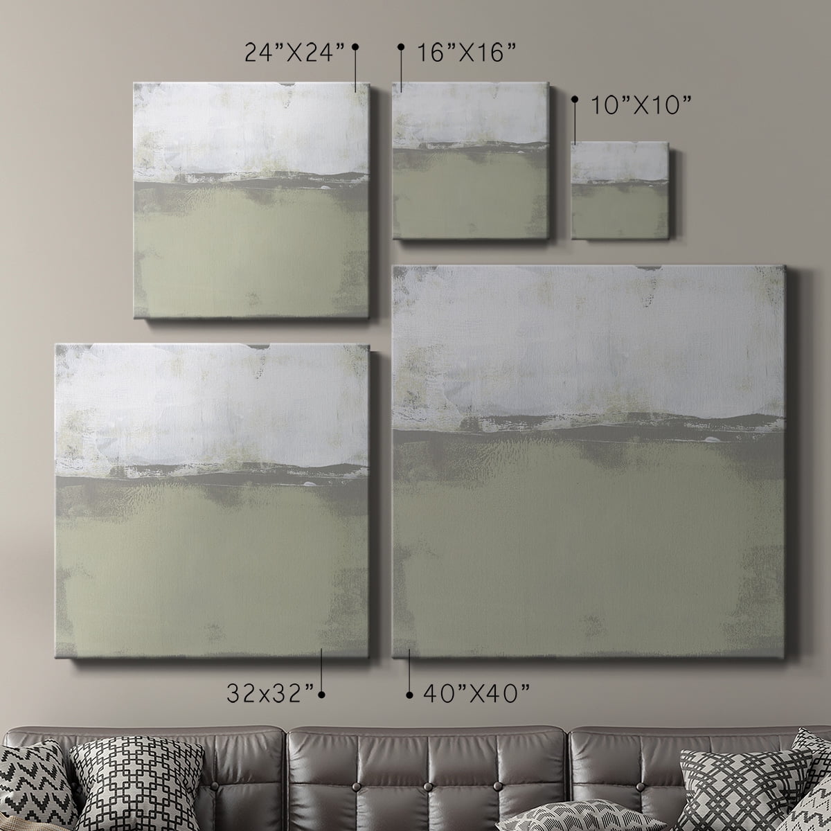 Wexford Home The Subtlest Horizon I-Premium Gallery Wrapped Canvas, 10" x 10" - Ready to Hang