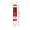 thumbnail image 4 of Bolígrafo probador de agua Digital 4 en 1, medidor de temperatura PH TDS EC, probador de agua multifuncional impermeable IP65 con pantalla LCD HD, 4 of 8