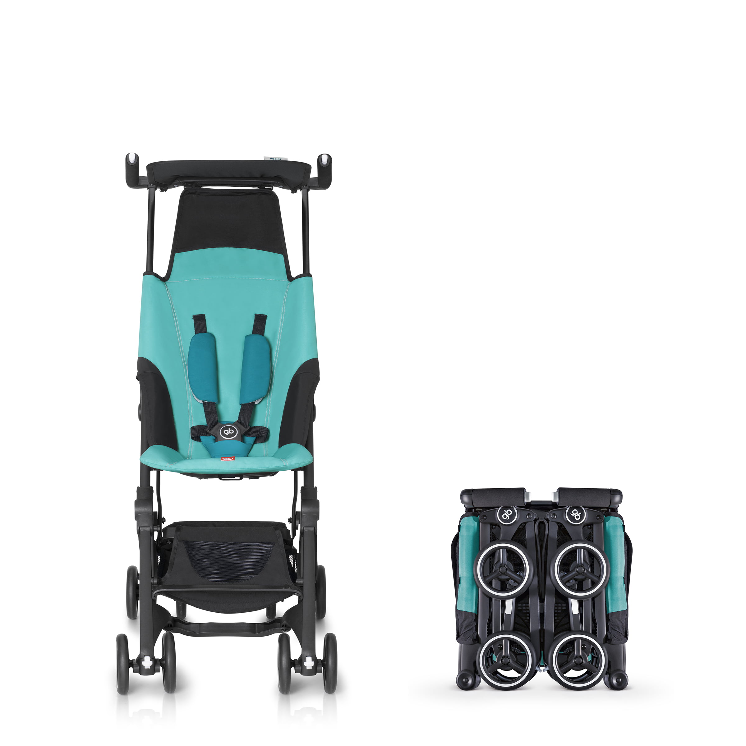 GB Pockit Plus Ultra Compact Lightweight Stroller - Seaport Blue