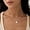 shell pearl, variant on Pearl Necklace: 14K White Gold-Plated Pearl Pendant Necklace for Women Station Choker Y-necklace 16.5" + 2"