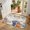 Beige, variant on Half Circular Door Mat 16"x24", Thanksgiving Pumpkin Absorbent Non Slip Welcome Mats for Front Door, Fall Farmhouse Eucalyptus Leaves Diatomaceous Entryway Rug for Bathroom Kitchen Apartment Entrance
