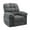 Terry cloth | gray, variant on Ataucjin Manual Recliner Chair, Oversized Rocker Recliner Chair for Adult, Ergonomic 360° Nursery Swivel Rock Recliner, Upholstered Rocking Chair with Side Pockets & Footrest