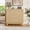 Natural Oak, variant on FANRAL Rattan Nightstand with Charging Station,13.8"W Small Wood Night Stand,2 Drawers Dresser Boho Side Table End Table Bedside Table for Bedroom