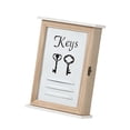 thumbnail image 4 of Portallaves decorativo para colgar en la pared, organizador de pared con 6 ganchos Blanco, 4 of 9