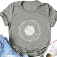 thumbnail image 4 of PENGXIANG T-Shirt Décontracté à Manches Courtes Col Rond Ample pour Femmes, 4 of 5