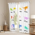 thumbnail image 3 of YST Kids Dino Curtains 52x63 inch,Dinosaur Blackout Curtains for Boys Child,Set of Ancient Dinosaur Curtains & Drapes,Jungle Animal Window Curtains 2 Panels Bedroom Decor, 3 of 6