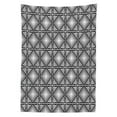 thumbnail image 3 of Ambesonne Contemporary Tablecloth Rectangular Table Cover, Geometric Mosaic Shape, 60"x90", Black and White, 3 of 4