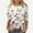 Beige, variant on MaFYtyTPR Women Fashion Printed T-shirt 3/4 Sleeves Blouse Round Neck Casual Tops New Edition Top Shirt Beige L