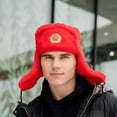 thumbnail image 2 of HAHDAXIA Ushanka Russian Fur Hat - Soviet Army Trapper Hat, 2 of 6